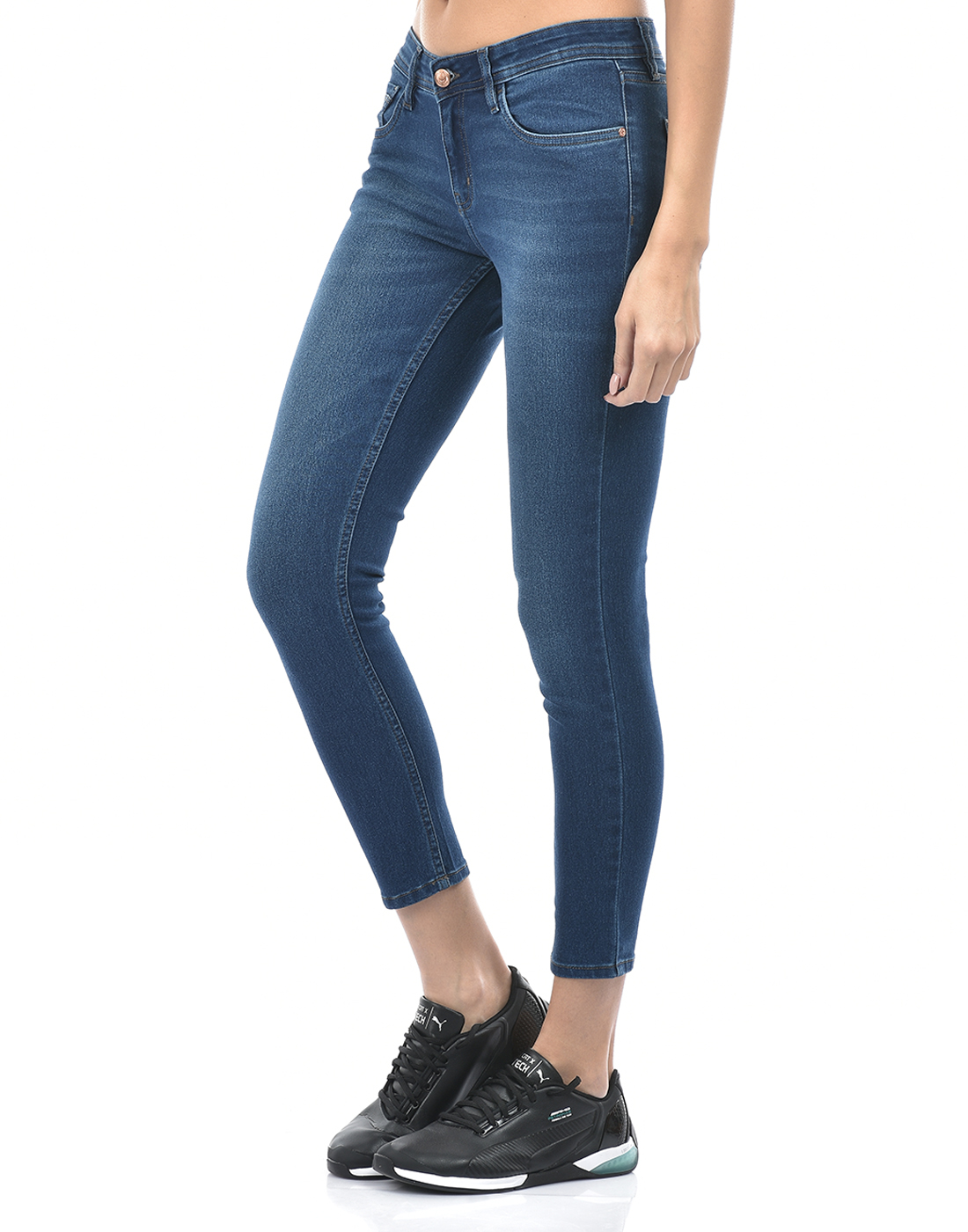 Numero Uno Women Solid Dark Blue Jeans
